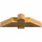 Ekena Millwork Eugene Rough Sawn Timber Gable Bracket, Western Red Cedar, 36"W x 10"H x 6"D x 6"F, 7/12 Pitch GBW036X10X0606EUG00RWR - alternate 3